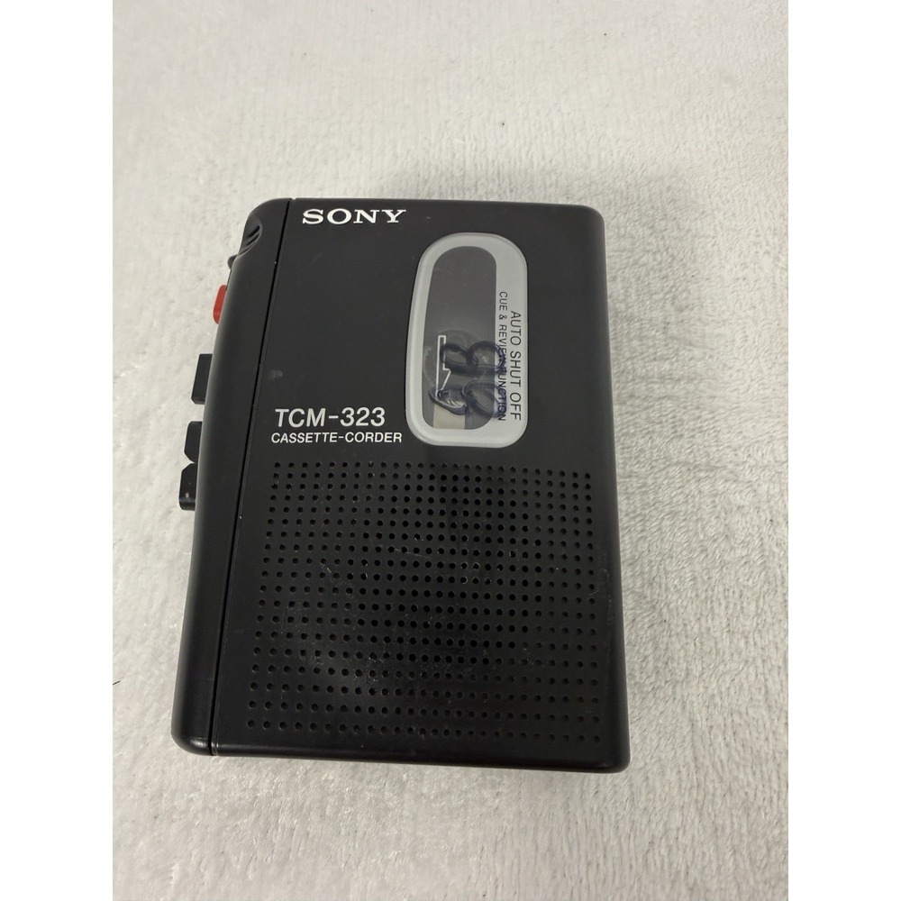 Sony TCM-323 Cassette Recorder Tape Player Voice Recorder - see descriptiion - Picture 2 of 5